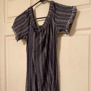 Charlotte Russe Cold Shoulder Jean Dress